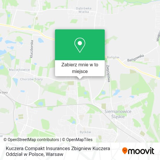 Mapa Kuczera Compakt Insurances Zbigniew Kuczera Oddział w Polsce