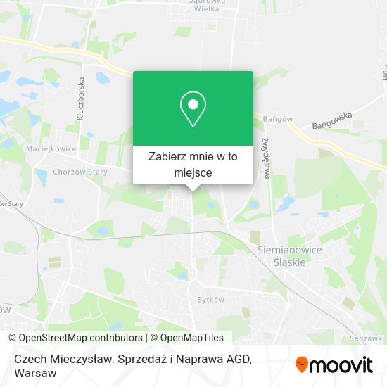 Mapa Czech Mieczysław. Sprzedaż i Naprawa AGD