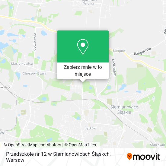 Mapa Przedszkole nr 12 w Siemianowicach Śląskch