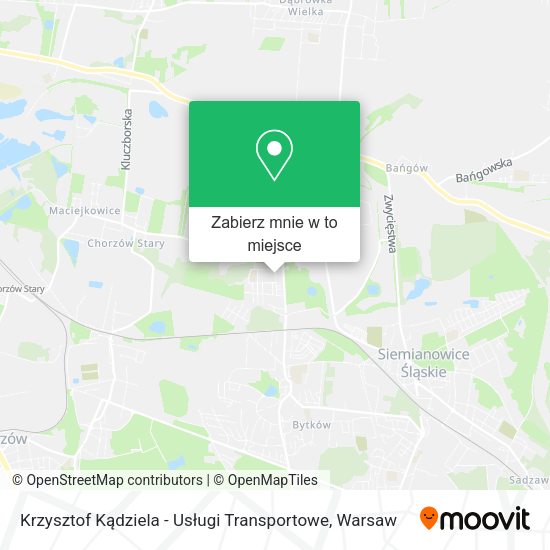 Mapa Krzysztof Kądziela - Usługi Transportowe