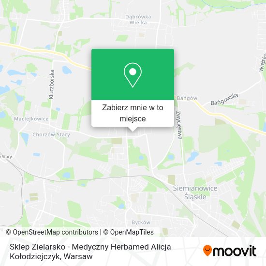 Mapa Sklep Zielarsko - Medyczny Herbamed Alicja Kołodziejczyk