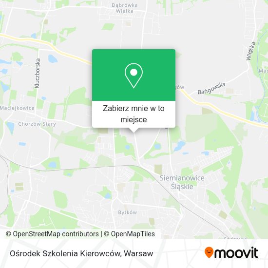 Mapa Ośrodek Szkolenia Kierowców