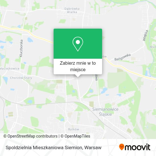 Mapa Spoldzielnia Mieszkaniowa Siemion