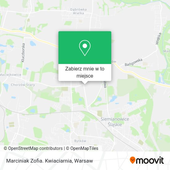 Mapa Marciniak Zofia. Kwiaciarnia