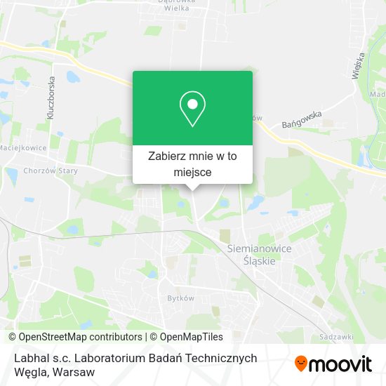 Mapa Labhal s.c. Laboratorium Badań Technicznych Węgla