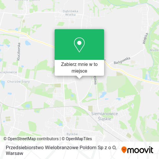 Mapa Przedsiebiorstwo Wielobranzowe Poldom Sp z o O