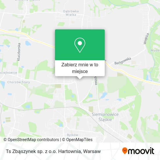 Mapa Ts Zbąszynek sp. z o.o. Hartownia