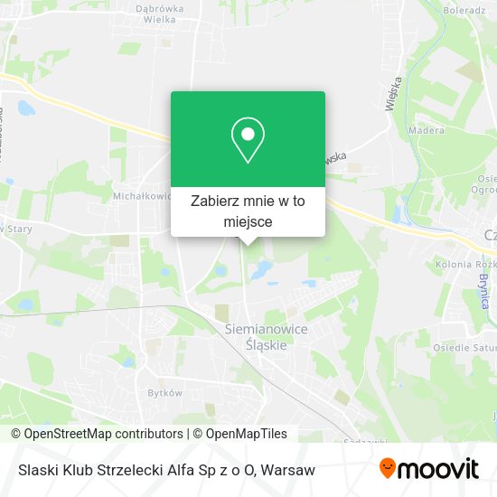 Mapa Slaski Klub Strzelecki Alfa Sp z o O