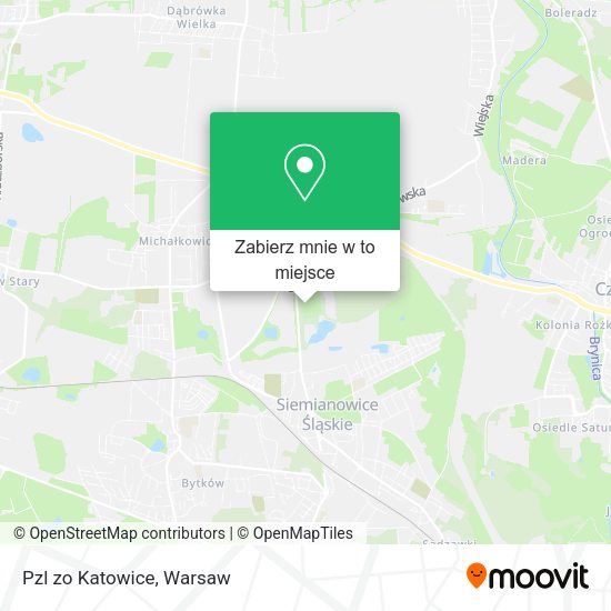 Mapa Pzl zo Katowice