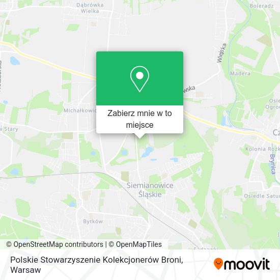 Mapa Polskie Stowarzyszenie Kolekcjonerów Broni