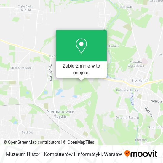 Mapa Muzeum Historii Komputerów i Informatyki