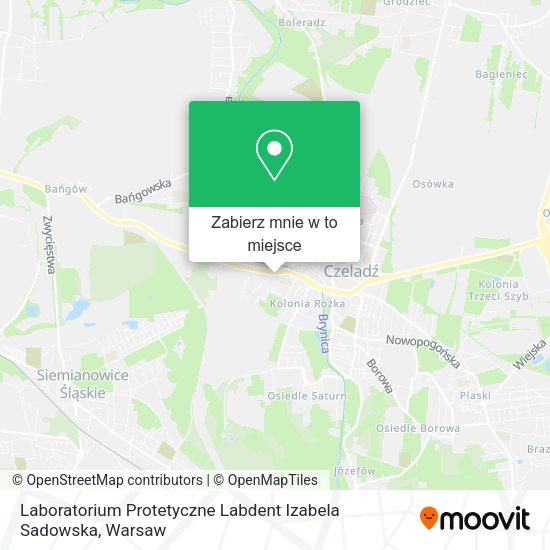 Mapa Laboratorium Protetyczne Labdent Izabela Sadowska