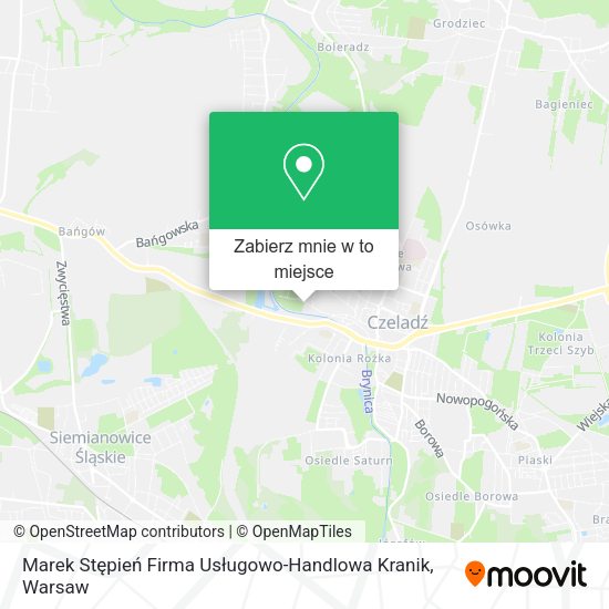 Mapa Marek Stępień Firma Usługowo-Handlowa Kranik