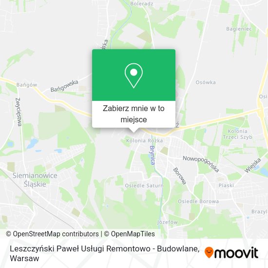 Mapa Leszczyński Paweł Usługi Remontowo - Budowlane