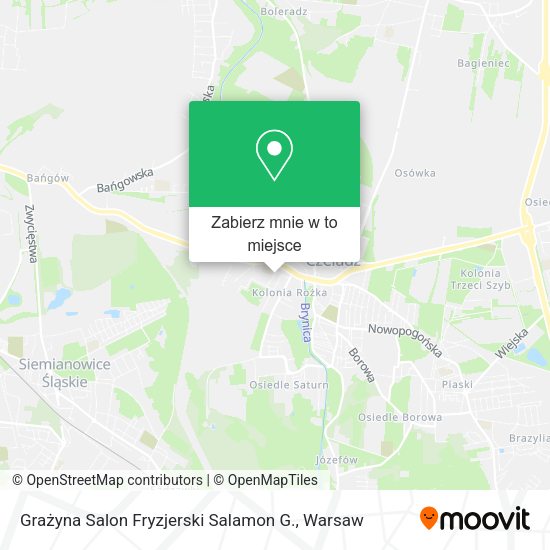 Mapa Grażyna Salon Fryzjerski Salamon G.