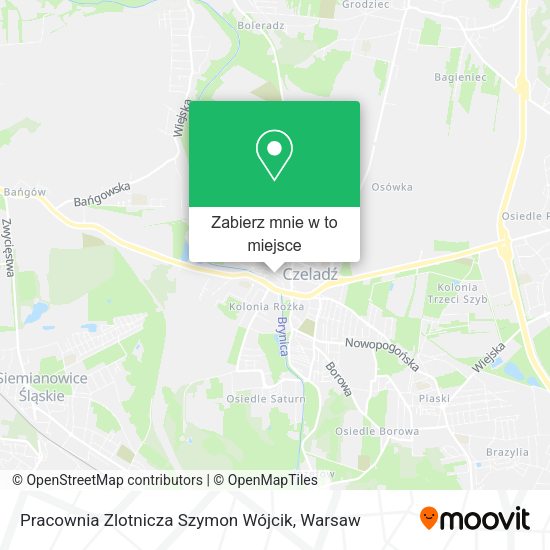 Mapa Pracownia Zlotnicza Szymon Wójcik