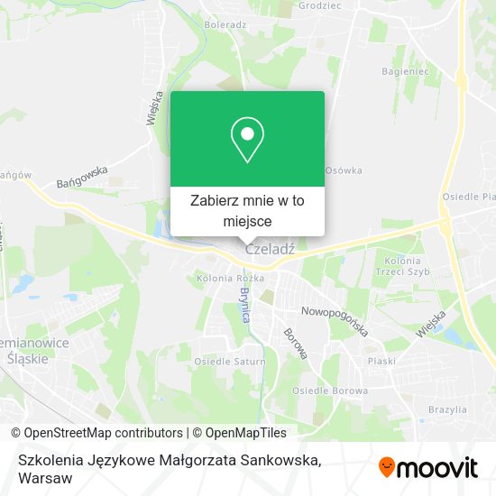 Mapa Szkolenia Językowe Małgorzata Sankowska