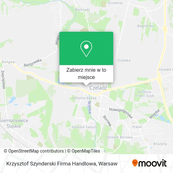 Mapa Krzysztof Szynderski Firma Handlowa