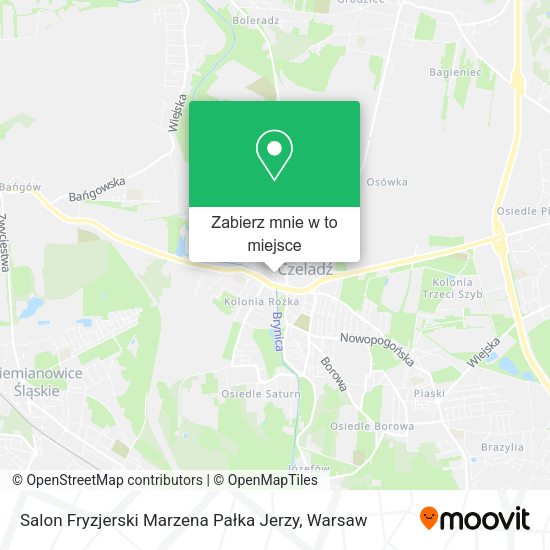 Mapa Salon Fryzjerski Marzena Pałka Jerzy