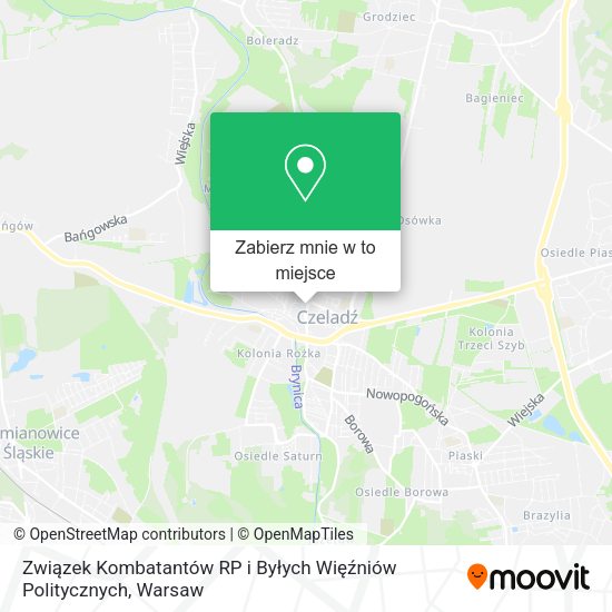 Mapa Związek Kombatantów RP i Byłych Więźniów Politycznych