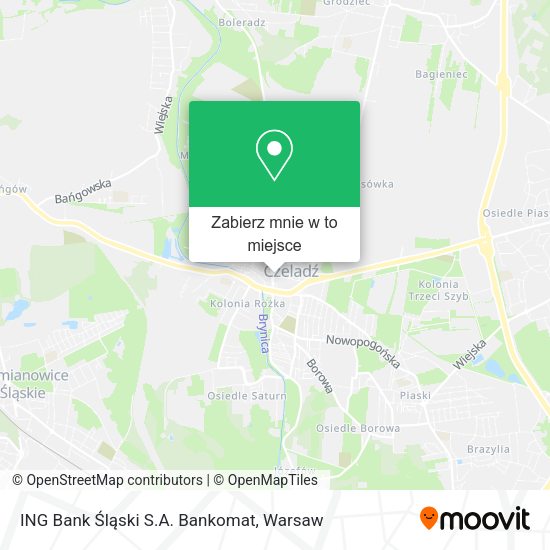 Mapa ING Bank Śląski S.A. Bankomat