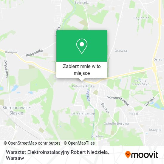 Mapa Warsztat Elektroinstalacyjny Robert Niedziela