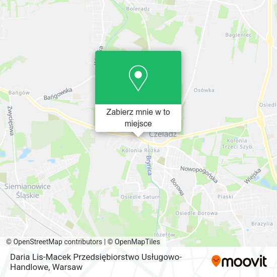 Mapa Daria Lis-Macek Przedsiębiorstwo Usługowo-Handlowe