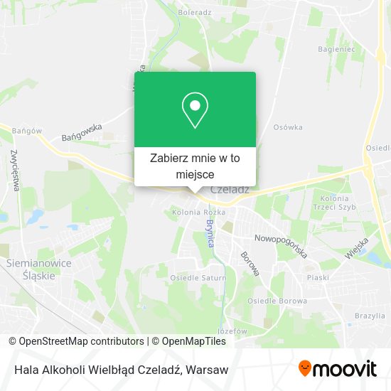 Mapa Hala Alkoholi Wielbłąd Czeladź