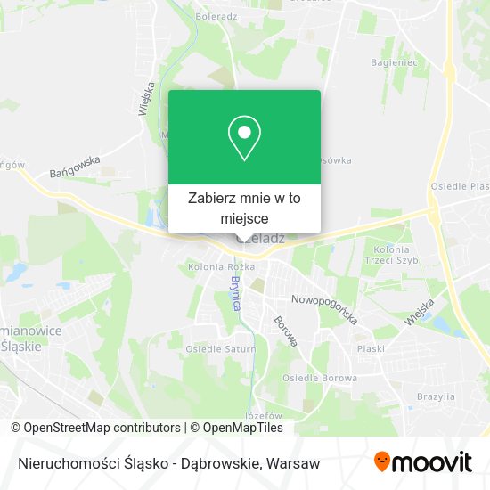 Mapa Nieruchomości Śląsko - Dąbrowskie