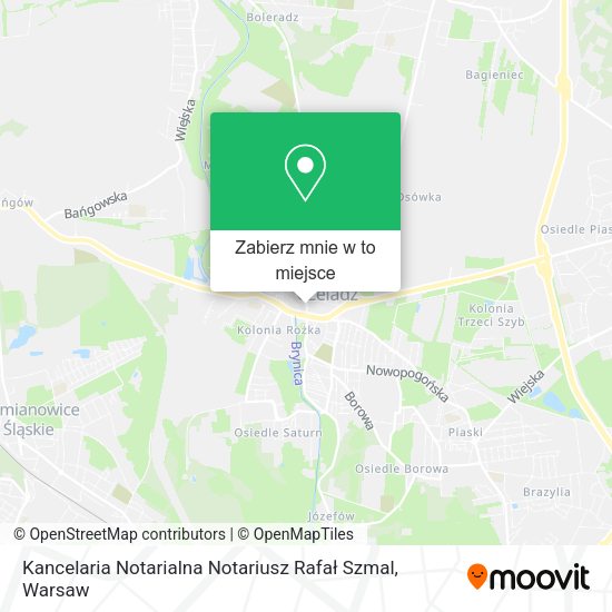 Mapa Kancelaria Notarialna Notariusz Rafał Szmal