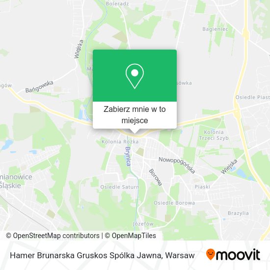 Mapa Hamer Brunarska Gruskos Spólka Jawna