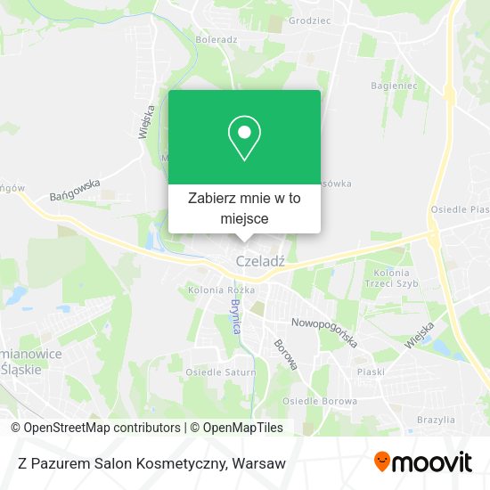 Mapa Z Pazurem Salon Kosmetyczny