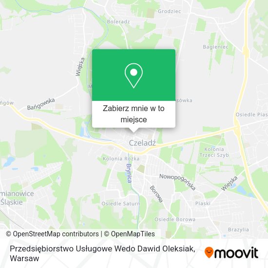 Mapa Przedsiębiorstwo Usługowe Wedo Dawid Oleksiak