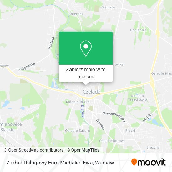 Mapa Zakład Usługowy Euro Michalec Ewa