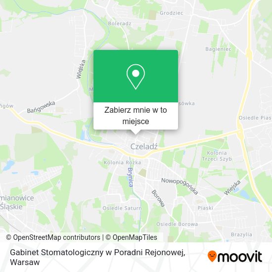 Mapa Gabinet Stomatologiczny w Poradni Rejonowej