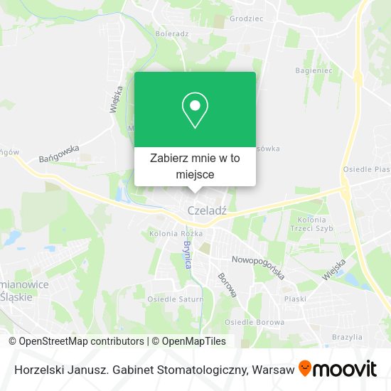 Mapa Horzelski Janusz. Gabinet Stomatologiczny