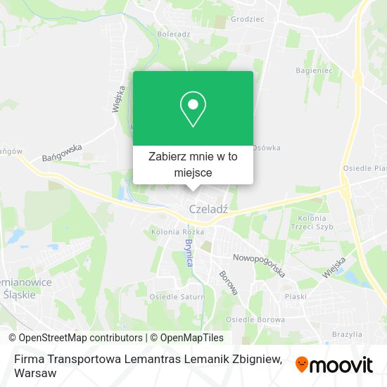 Mapa Firma Transportowa Lemantras Lemanik Zbigniew