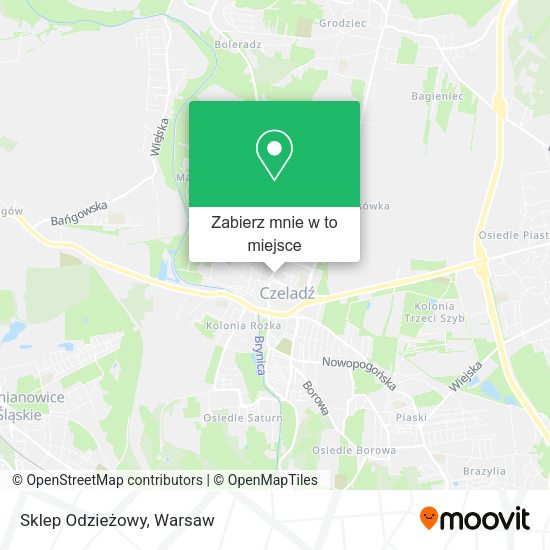 Mapa Sklep Odzieżowy