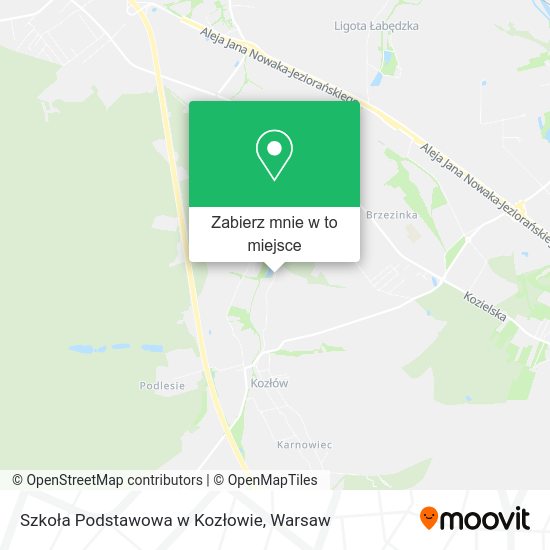 Mapa Szkoła Podstawowa w Kozłowie