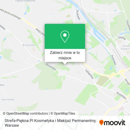 Mapa Strefa-Piękna.Pl Kosmetyka i Makijaż Permanentny