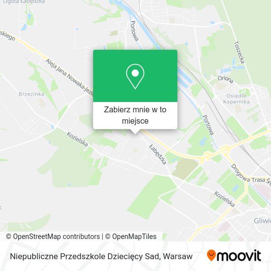 Mapa Niepubliczne Przedszkole Dziecięcy Sad