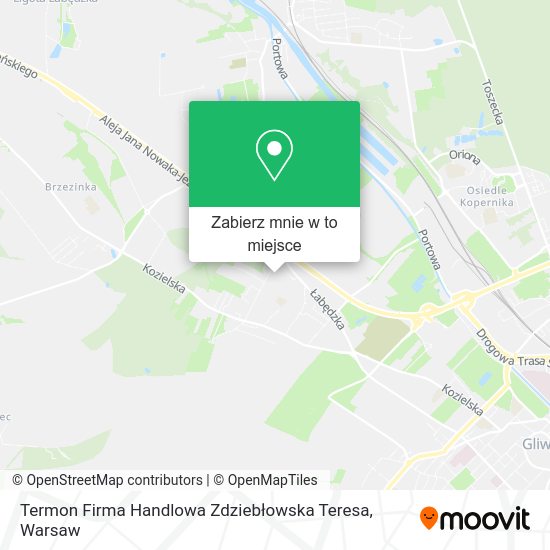 Mapa Termon Firma Handlowa Zdziebłowska Teresa