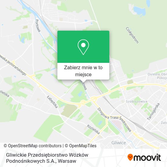 Mapa Gliwickie Przedsiębiorstwo Wózków Podnośnikowych S.A.