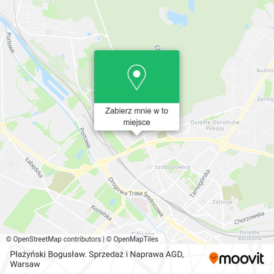 Mapa Płażyński Bogusław. Sprzedaż i Naprawa AGD