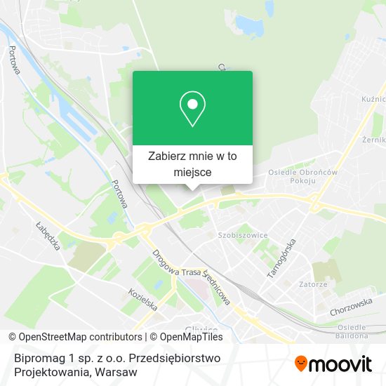 Mapa Bipromag 1 sp. z o.o. Przedsiębiorstwo Projektowania