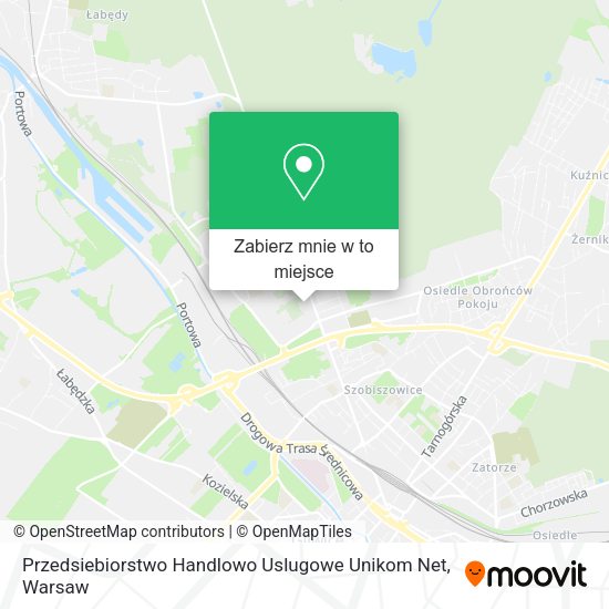 Mapa Przedsiebiorstwo Handlowo Uslugowe Unikom Net