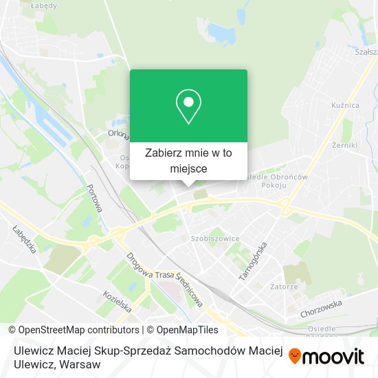 Mapa Ulewicz Maciej Skup-Sprzedaż Samochodów Maciej Ulewicz