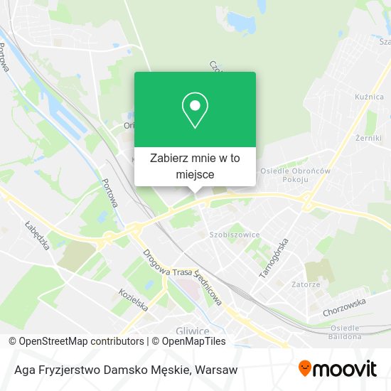 Mapa Aga Fryzjerstwo Damsko Męskie