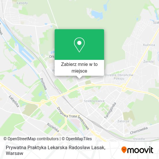 Mapa Prywatna Praktyka Lekarska Radosław Lasak