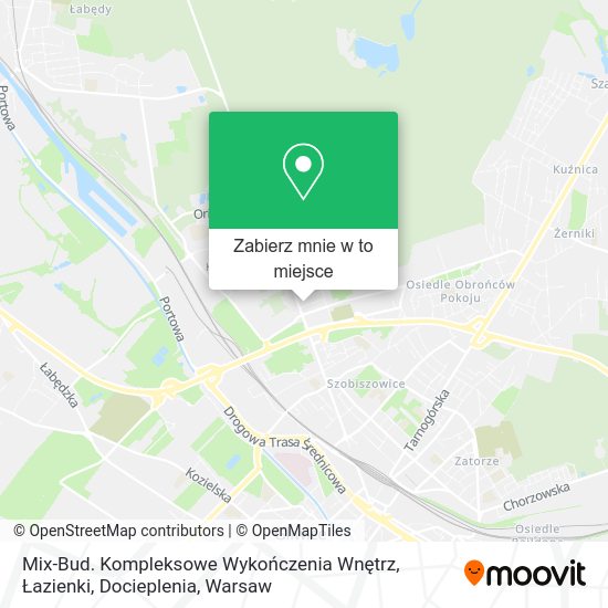 Mapa Mix-Bud. Kompleksowe Wykończenia Wnętrz, Łazienki, Docieplenia